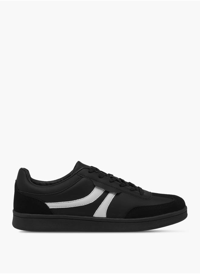 LBL by Shoexpress Men's Panelled Sneakers with Lace-Up Closure  - Image 2
