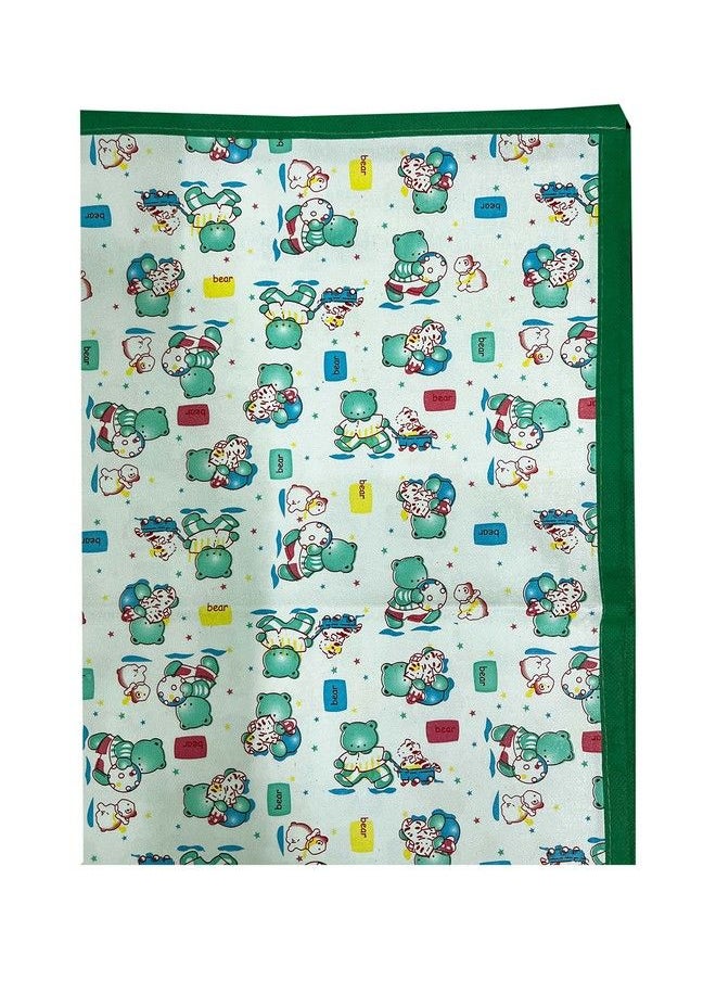 Ecosoft - Baby Plastic Sheet ; Rubber Sheet For Babies ; Bed Wetting Protector ; Waterproof Sheet For Kids 65 X 90 Cm (Green Clothy) - Image 1