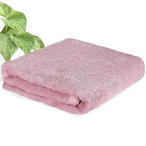 HEELIUM Bamboo Bath Towel | Lightweight & Quick Drying | Ultra Absorbent Towel | 140 x 70 cm - 400 GSM | Pack of 1 - Peach - Image 1