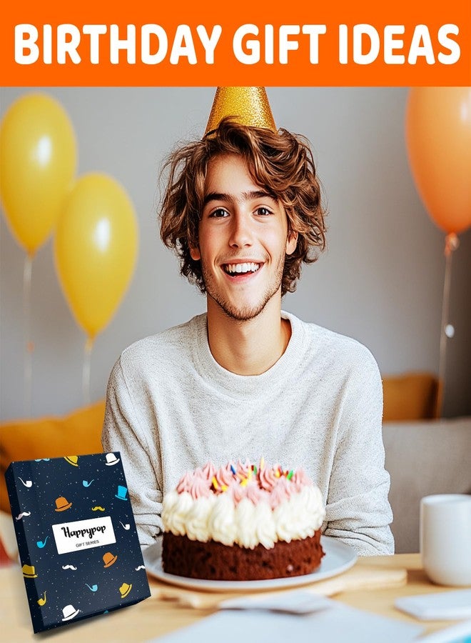 Happy Pop هدايا عيد ميلاد هابي بوب للحفيد - جوارب عيد ميلاد سعيد من الجدة والجد، هدايا للحفيد مع بطاقة تهنئة - Image 3