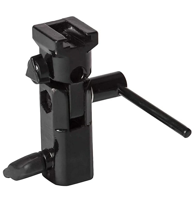 Viblitz ® S1 Umbrella Bracket Heavy Duty Flash Light Stand Umbrella Holder B Bracket Speedlite Holder (CNC Aluminium) in Black Color - Image 1