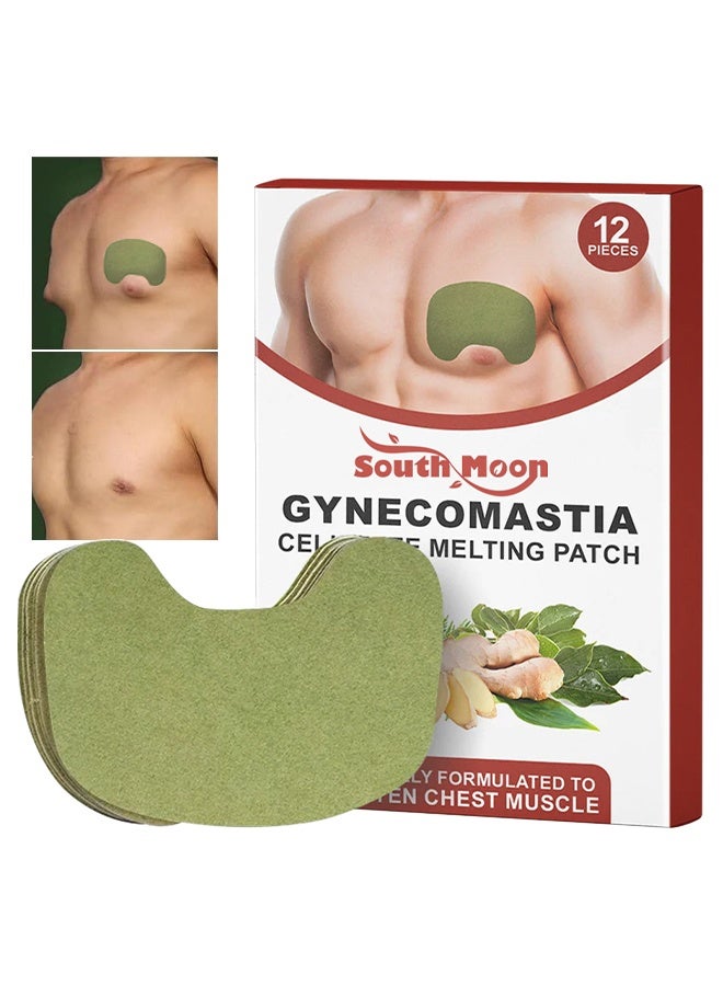 SOUTH MOON 12Pieces Gynecomastia Plasters For Men