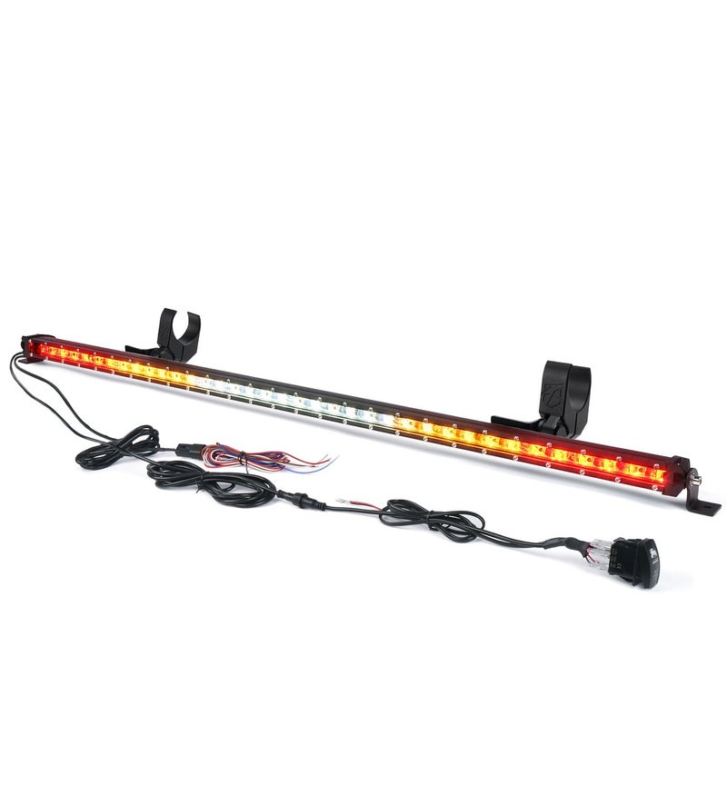 Xprite 36 Inch LED Chase Light Bar 10 UltraThin wBrake Reverse Turn Signal Running Lights Rear Strobe Light bar for OffRoad UTV Polaris RZR XP Yamaha CanAm Maverick X3 Side by Side RYWWYR - Image 2