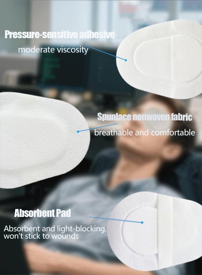 10 PCS Eye Patches for Adults & Kids, Breathable Lazy Eye Patch for Amblyopia, Post-Surgery Eye Cover, Blackout Eye Pad with Individual Packaging (7cm×9cm) - Image 4