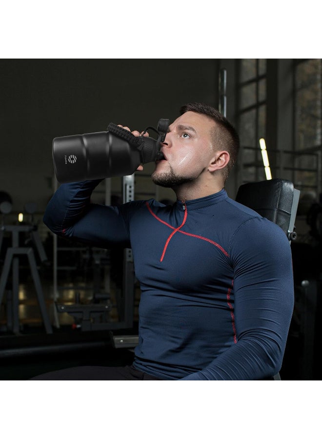 Fjbottle Stainless Steel Water Bottle 1.9L Double-Walled with Magnetic Lid, BPA Free Vacuum Insulated Water Bottle, Big Metal Drinking Bottle Large Capacity Jug Leak-Proof for Sports, Camping, Gym - Image 2