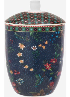Pip Studio Berry Blues Blue Porcelain Storage Box 1500 ml  - Image 1