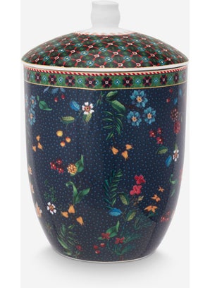 Pip Studio Berry Blues Blue Porcelain Storage Box 1500 ml  - Image 3