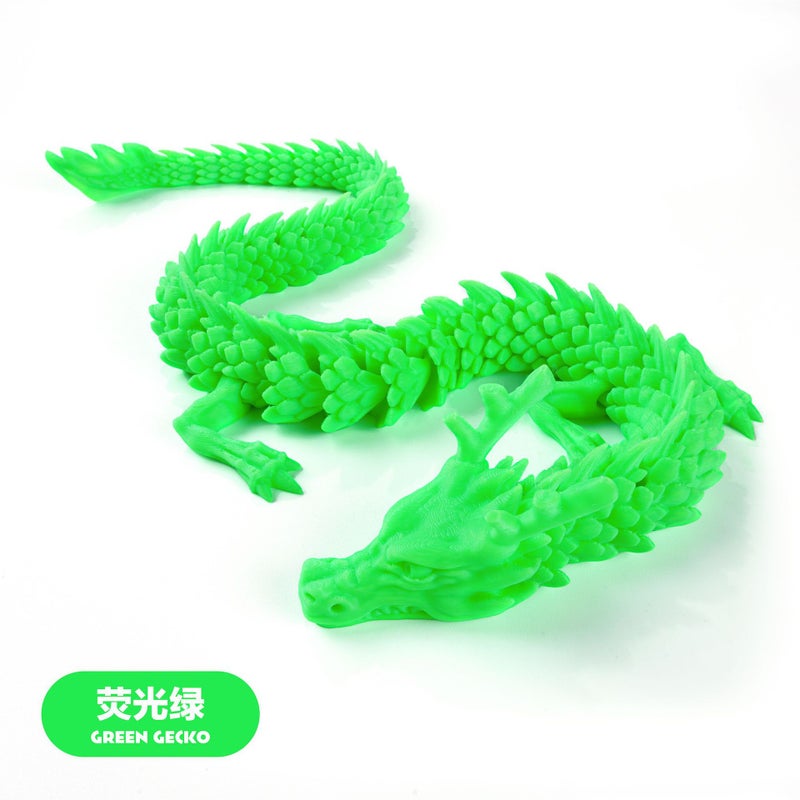 3D Printed Chinese Dragon Decoration – Hand-Made PLA Ornament for Gifts - Image 1