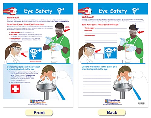New Path Learning NewPath Learning Safety in The Lab Bulletin Board Charts, Set/8 - Laminated, Double-Sided, Full-Color, 12" x 18" (94-5601) - Image 5