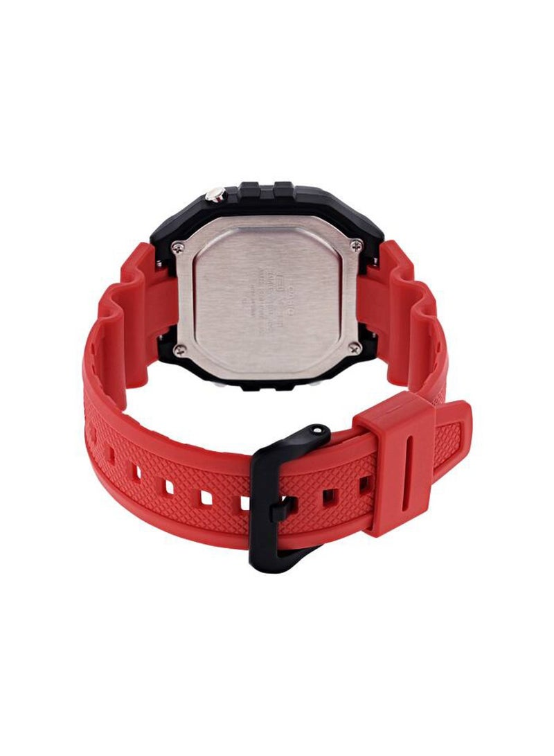 CASIO Men's Youth Digital Watch W-218H-4BVDF - 43 mm - Black/Red - Image 3
