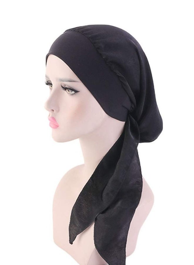 Chemo Headwear for Women Head Scarfs Turbans Scarves Bandanas Hair Loss Beanie Hat  Breathable Ladies Turban Hats Headwear Headwrap Scarfs Cap Silky  - Image 4