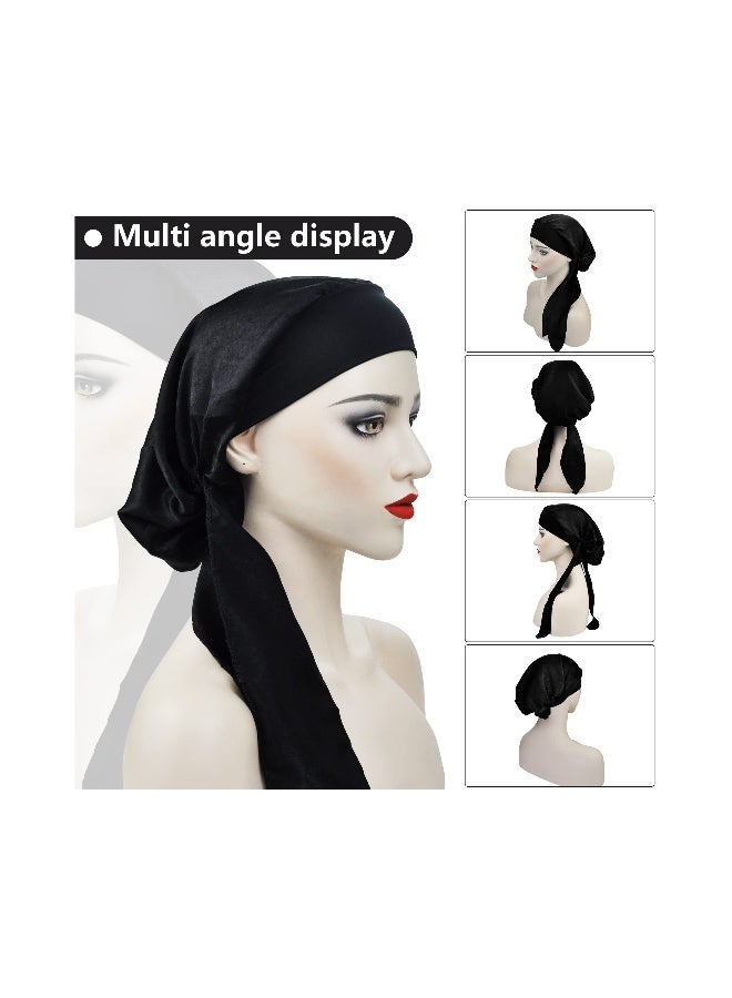 Chemo Headwear for Women Head Scarfs Turbans Scarves Bandanas Hair Loss Beanie Hat  Breathable Ladies Turban Hats Headwear Headwrap Scarfs Cap Silky  - Image 3