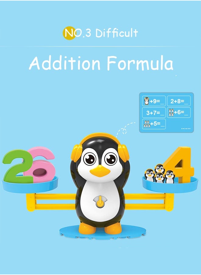 Balance Math Game and Counting Penguin Set for Kids, STEM Math Educational Toys Preschool Activities Early Educational Toys