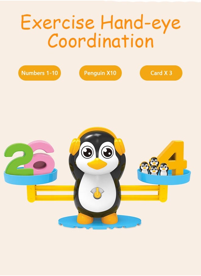 GROIC Balance Math Game and Counting Penguin Set for Kids, STEM Math Educational Toys Preschool Activities Early Educational Toys  - Image 4