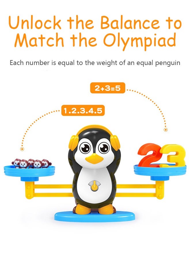 GROIC Balance Math Game and Counting Penguin Set for Kids, STEM Math Educational Toys Preschool Activities Early Educational Toys  - Image 3