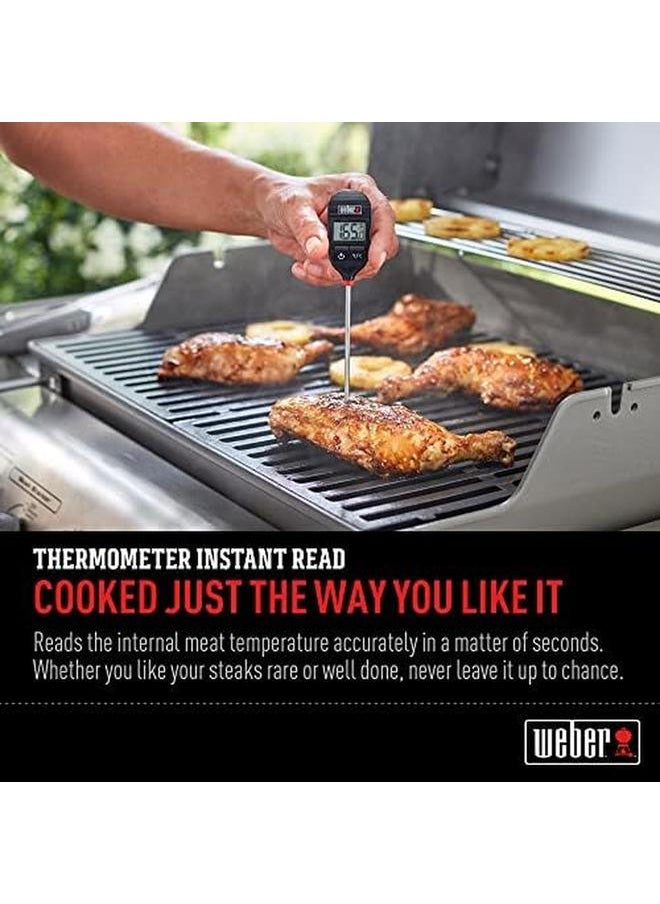Barbecue Grilling Instant Read Thermometer Fast Accurate Readings In Celsius Or Fahrenheit 0.8Cm Height X 3.3Cm Width X 20.5Cm Depth