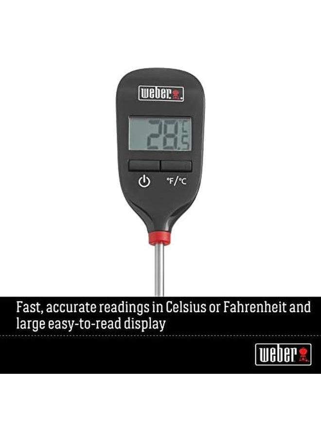 Barbecue Grilling Instant Read Thermometer Fast Accurate Readings In Celsius Or Fahrenheit 0.8Cm Height X 3.3Cm Width X 20.5Cm Depth