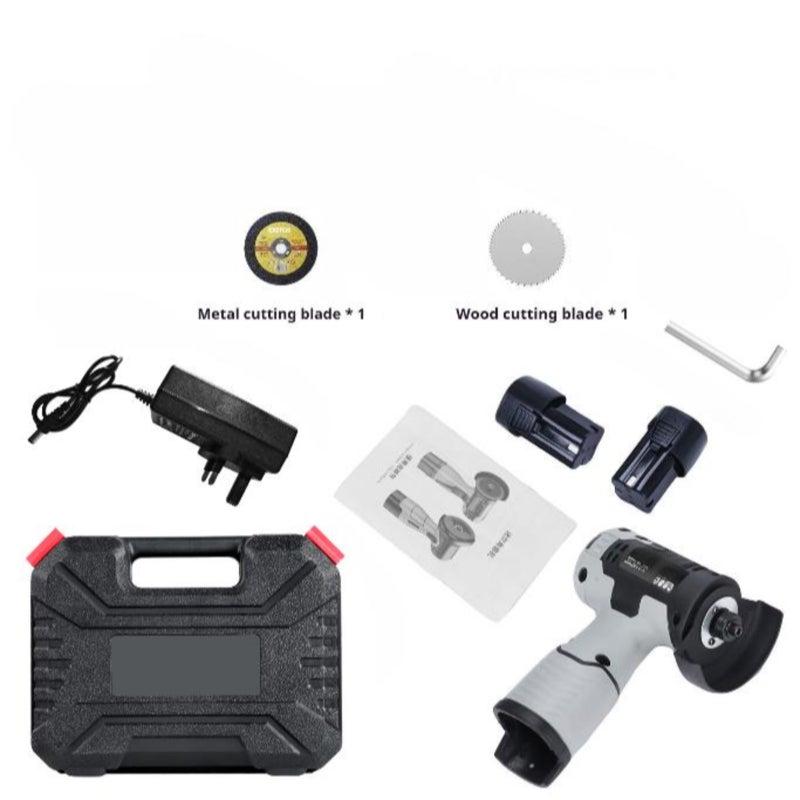 Cordless Angle Grinder Kit, 28000RPM Mini Electric Grinder Tool with 16.8V 2x1500mAh Battery for Cutting Polished Brick Wood Stone Steel - Image 3