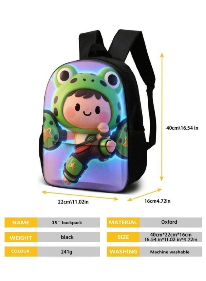 Bright Li Fire Fashion is unlimited! Cartoon bag three-piece set, suitable for a variety of scenes for students and teenagers (available for students, children, friends on outings, mountain climbing, schooling, etc.) - 52 - Image 5
