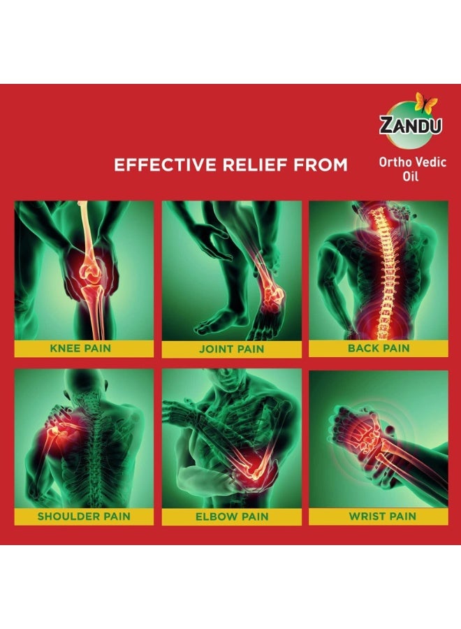 Zandu Ortho Vedic Ayurvedic Pain Relief Oil 50ml (Pack of 2) - Image 3