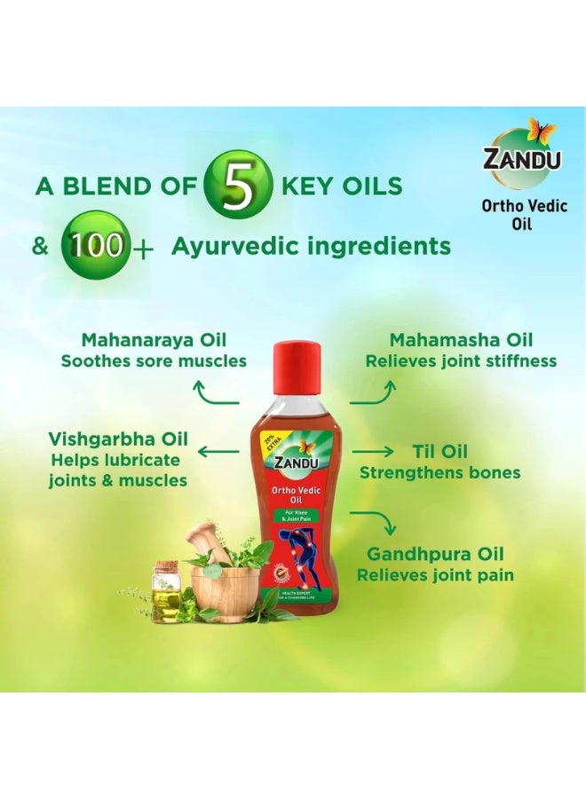 Zandu Ortho Vedic Ayurvedic Pain Relief Oil 50ml (Pack of 2) - Image 2
