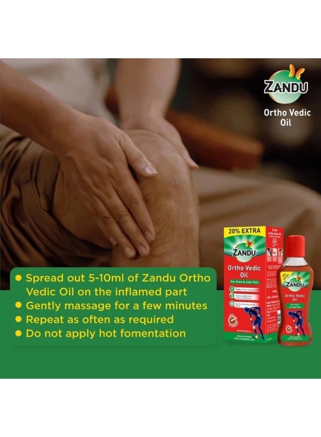 Zandu Ortho Vedic Ayurvedic Pain Relief Oil 50ml (Pack of 2) - Image 4