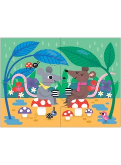 Mudpuppy Mudpuppy Mindfulness 4-in-a-Box Puzzle Set – Includes 4 Progressive Jigsaw Puzzles for Kids with 4-12 Pieces – Features Colorful Animal Illustrations for Ages 2-5  - Image 4