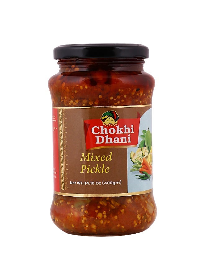 Chokhi Dhani Mixed Pickle 400 gm | Spicy Indian Achar with Mango, Carrot, Chili & Lime | Traditional Masala Blend | No Preservatives | Homemade Taste - Image 2
