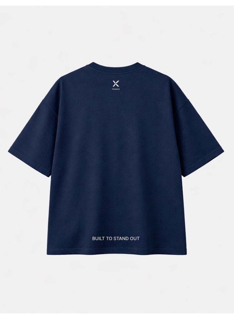 NOMAiX Self Made Self Paid T-Shirt | Graphic Oversized Tee | Streetwear Slogan | Oversized Drop Shoulder | Unisex | Made in UAE - Image 2