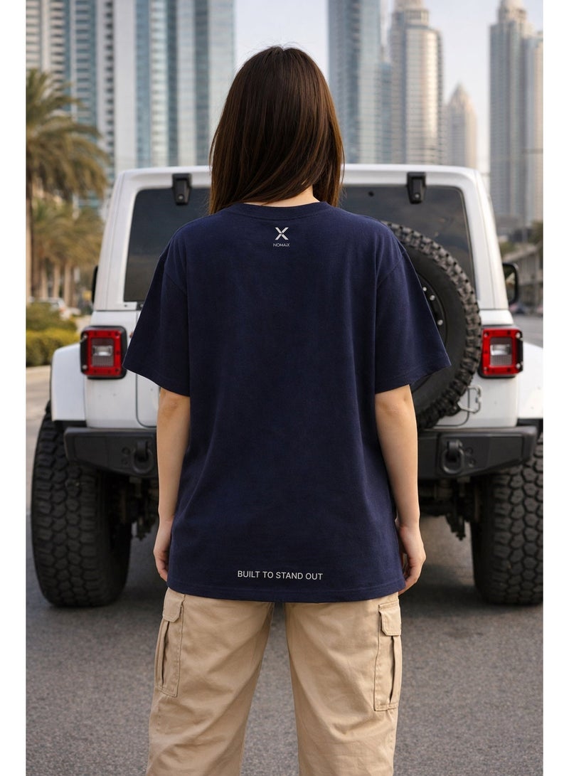 NOMAiX Self Made Self Paid T-Shirt | Graphic Oversized Tee | Streetwear Slogan | Oversized Drop Shoulder | Unisex | Made in UAE - Image 4