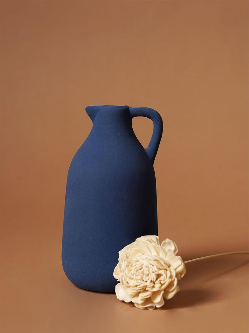 PUREZENTO Mini Jug Matte Finish Ceramic Designer Flower Vases for Home Decoration Centre Table Bedroom Side Corner Beautiful Decorative Vases with Unique Quality - Image 2