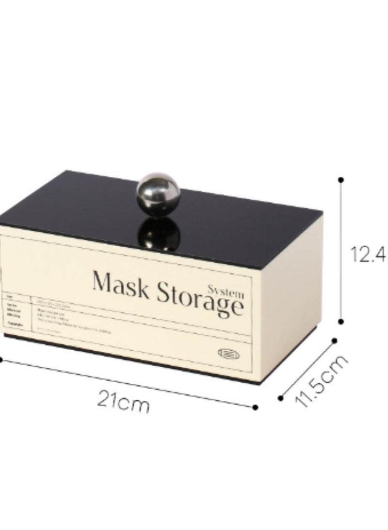 LOULUEN صندوق خشبي بغطاء زجاجي