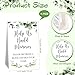 Dinifee 125 Pcs Baby Shower Decorate a Block Game Set Includes Help Us Build Memories Sign 100 DIY Blank Wooden Block 24 Paint Marker Prize for Wedding Baby Shower GameLeaves - Image 4