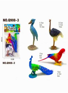 4 Pcs Birds Figure - Where Your Child Learns to Distinguish Between Birds and Gains an Understanding of the Importance of Each Bird