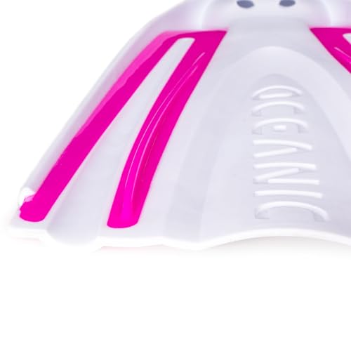 OCEANIC Viper 2 Fins Open Heel Suitable for All Scuba Diving Snorkeling Skill Levels Lightweight Comfortable Easy to get on and Keep on Fits Wide Range of Boot Styles WhitePink XS - Image 3