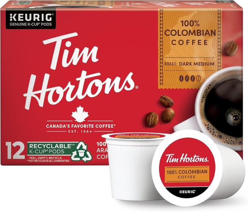 Tim Hortons 100% Colombian Coffee K-Cup Pods - Image 1