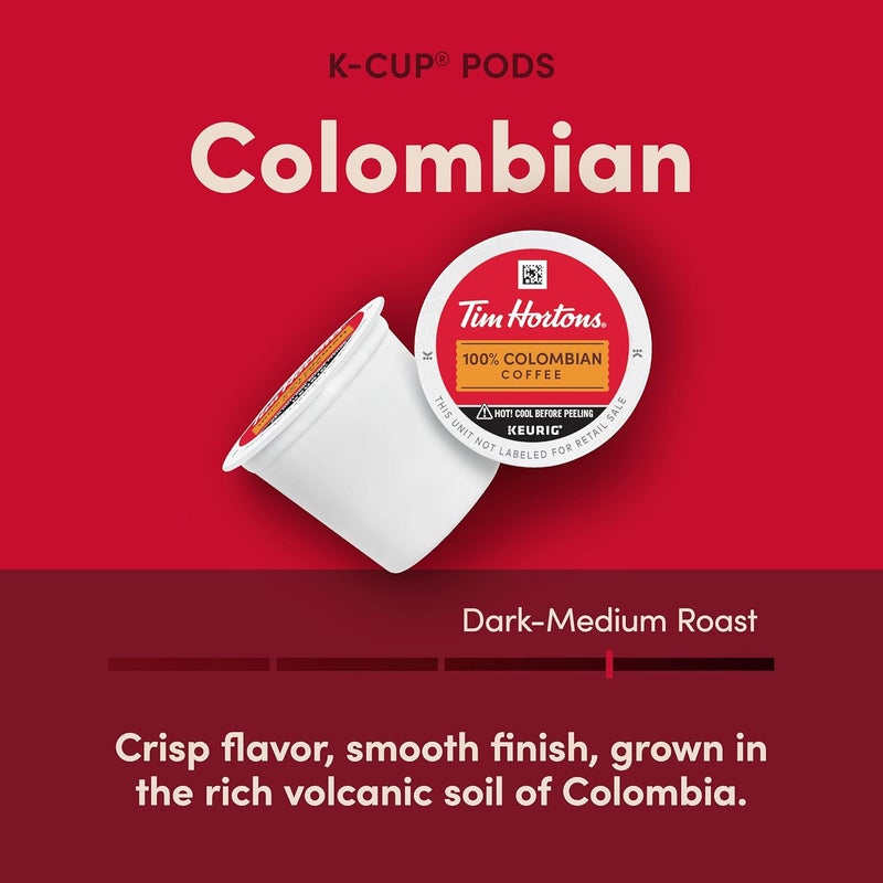 Tim Hortons 100% Colombian Coffee K-Cup Pods - Image 2