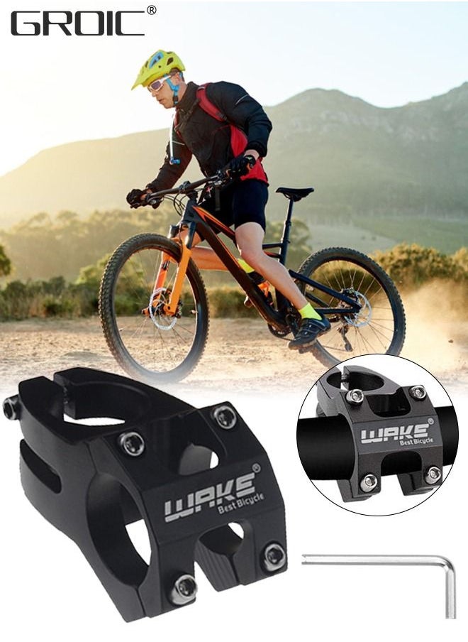 GROIC - 31.8mm*28.6mm Bike Stem, 45mm Short Mountain Road Bike Stem, Aluminum Alloy Mountain Bike Stem Riser Short Handlebar Stem for Most Bicycle, Road Bike, MTB, BMX, Fixie Gear, Cycling Riser - Image 1