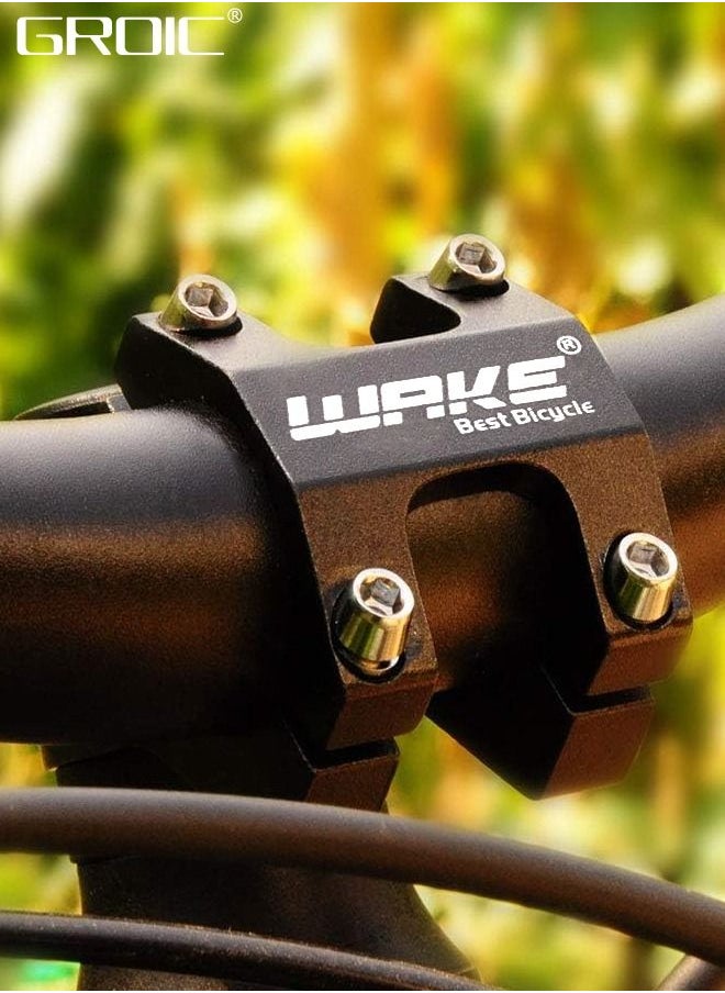 GROIC - 31.8mm*28.6mm Bike Stem, 45mm Short Mountain Road Bike Stem, Aluminum Alloy Mountain Bike Stem Riser Short Handlebar Stem for Most Bicycle, Road Bike, MTB, BMX, Fixie Gear, Cycling Riser - Image 1