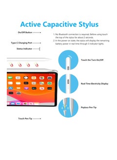 Generic Stylus Pen for iPad 10/9/8/7/6th Generation, iPad Air 5/4/3rd Generation, iPad Mini 6/5th Generation, iPad Pro 12.9/11th Generation, with Tilt and Palm Rejection, Stylus Pen with Magnetic Adsorption for iPad 2018-2022.  - Image 4