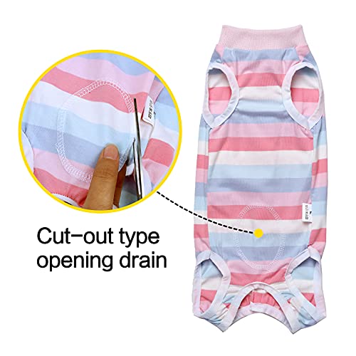 Coppthinktu Recovery Suit for Dogs Dog Onesie for Surgery, Dog Surgery Recovery Suit for Small Medium Dogs, E-Collar Alternative After Surgery Wear Anti Licking Abdominal Wounds Pet Surgery Recovery Suit - Image 3