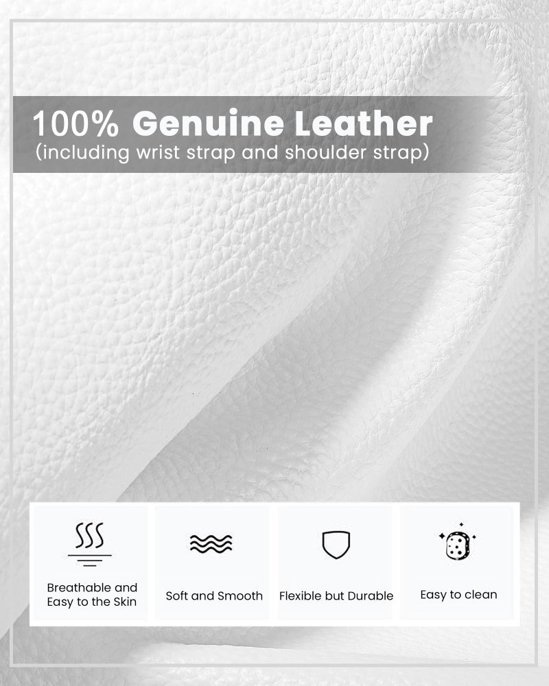 befen White Leather Wristlet Clutch Wallet Purse, Mini Crossbody Bag Shoulder Pouch for Women with RFID Card Clots - Fit iPhone 15 Pro Max - Image 5