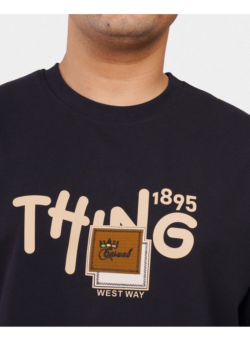TORINESE "Deep Navy" Graphic Oversize - Image 3