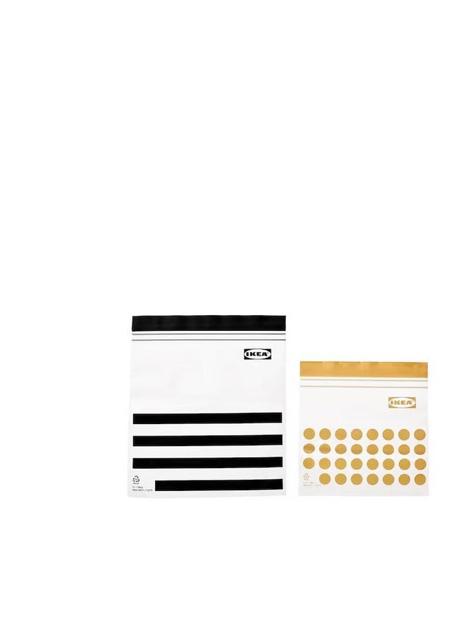 Resealable bag patterned black yellow  - Image 1
