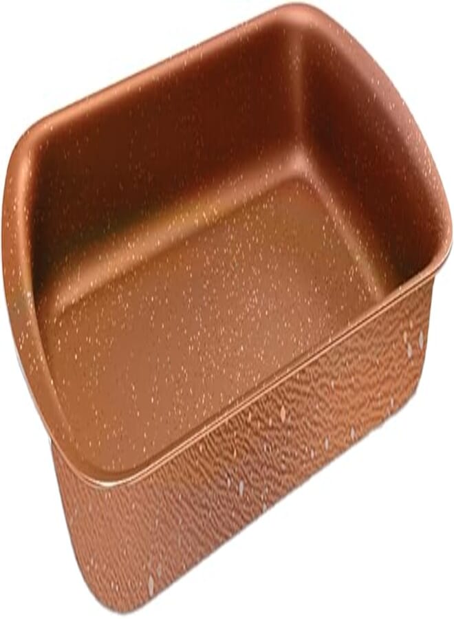 Trueval Copper Granite Design Oblong Oven Tray, 25 cm