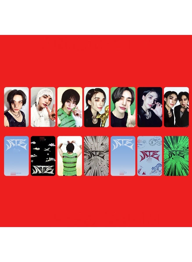 NIBEMINENT 7 Pcs Kpop Stray Kids - HYUNJIN ATE Lomo Cards Card For Fans Collection Gifts - Image 1