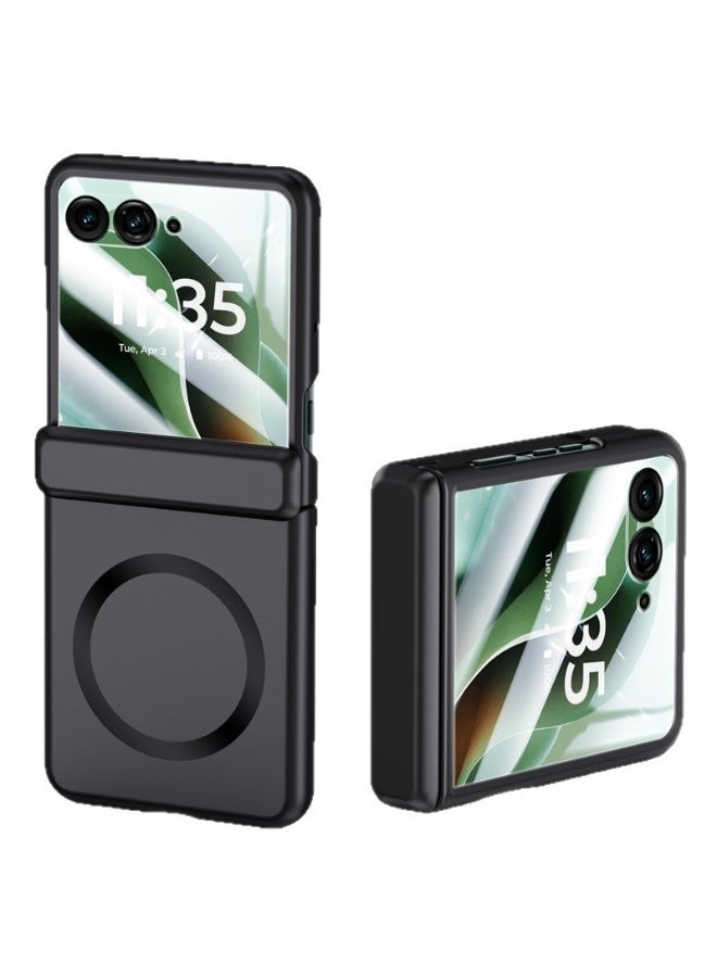 general Magnetic Case for MOTO RAZR 60 Ultra Case [Built-in Screen Protector] [Support Wireless Charging] Micro-Frosted Skin-Friendly Hinge Protection Shockproof Cover - Image 2