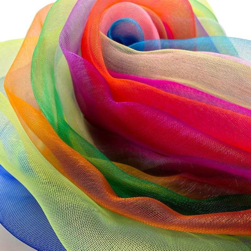 24 قطعة 12 لون من أوشحة الخفة للأطفال الصغار أنشطة رقص وحركة وموسيقى وألعاب - Image 4