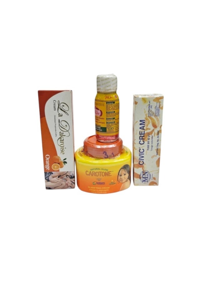 4-piece skin lightening and whitening set