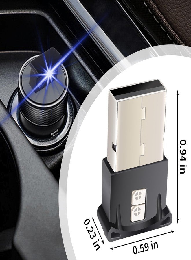 BFXM 2 PCS Mini USB LED Car Light, DC 5V Intelligent Interior Car Lights, Atmosphere Lamp for Car, Plug-in USB A Interface, Suitable for Car, Laptop Keyboard, Home Office, Adjustable Brightness (8 Color - Image 2